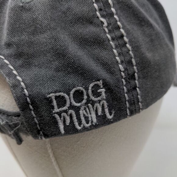 KBETHOS Women's Dog Mom Strapback Hat Gray Adjustable Patch Logo - Picture 9 of 13